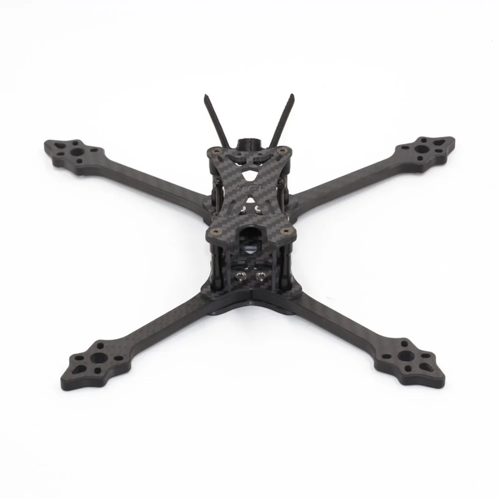 HGLRC Wind5 5 дюймовая гибридная фотоколесная база 233 мм/рукоятка 6 мм для FPV