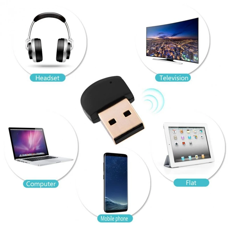 USB Bluetooth адаптер 4 2 настольный ноутбук аудио передатчик Наушники Динамик