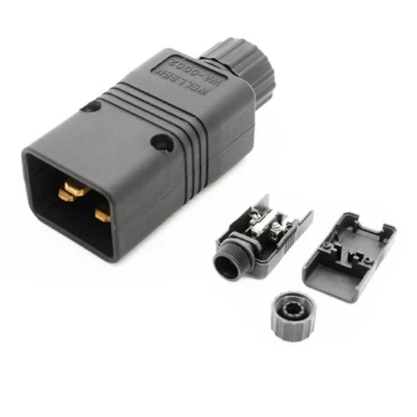 UPS Power IEC Male C20 вилка Кабель питания Rewirable 16A/250В полезный|Адаптеры AC/DC| |