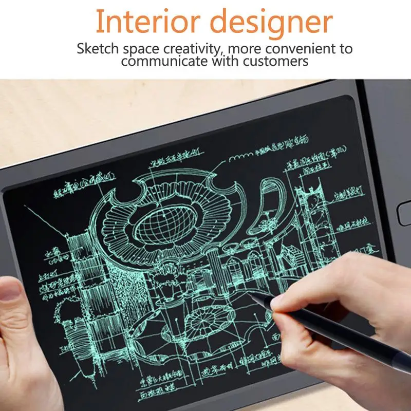 

13inch LCD Writing Tablet Writing Board For Children Graffiti Drawing Office Electronic Light Energy Small Blackboard