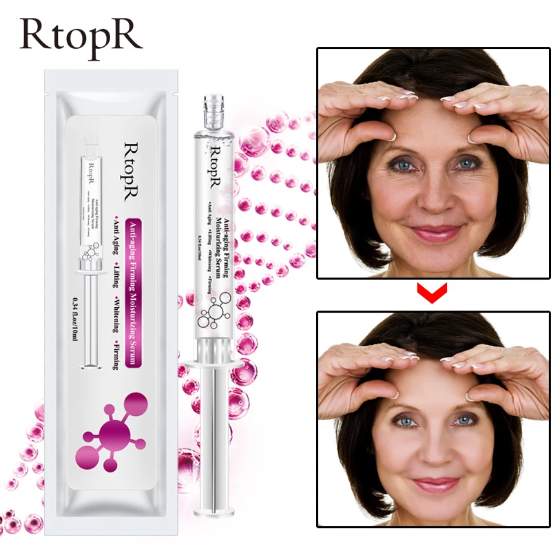 

RtopR Hyaluronic Acid Anti-aging Firming Face Moisturizing Serum Effective repair Facial Rejuvenation Skin Care 10ML