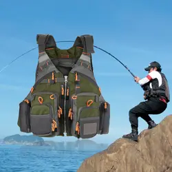 Lixada Открытый дышащий мягкий рыболовный спасательный жилет Улучшенный 209lb подшипник безопасности куртка дрейфующих парусный жилет