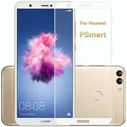 Для huawei PSmart Экран Full Cover закаленное Стекло для huawei P Smart Dual Sim Защитная пленка для рис LX1 LX2 LX3 LA1