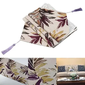 

Nordic Tassel Table Runner Linen Irregular Line Pattern Bed Flag Tablecloth Table Runners Dining Room Restaurant Table Gadget