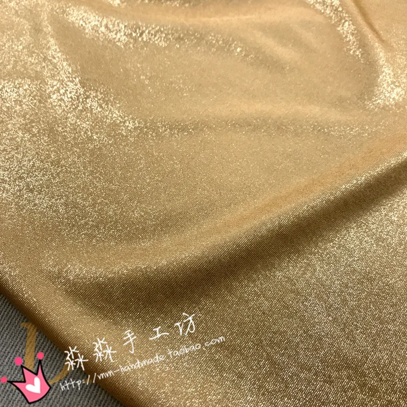 

Patchwork Tecidos Tissus Electro-optic Material Golden Flash Bronzing Soft Metallic Fabrics Swimsuit Package Hip Skirt Fabric
