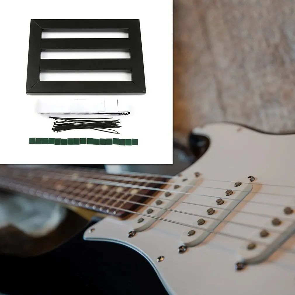 

Durable Guitar Effect Power Supply Mounting Bracket Single Block Effector Pasting Board/Pad