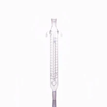 Конденсатор Snake reflux, E.L. 200 мм/250 мм/300 мм, соединение 24/40, конденсатор высокой емкости, конденсаторный рефлюкс с спиральной внутренней трубкой