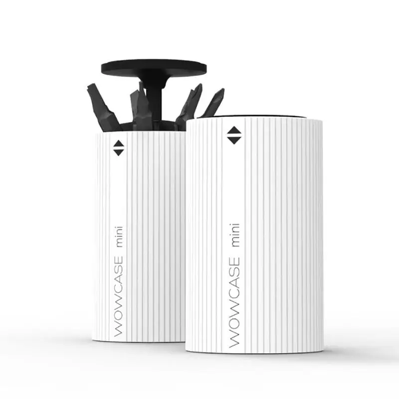 Wowcase البسيطة الكهربائية مفك بت مجموعة صندوق تخزين حامل (دون مفك بت)