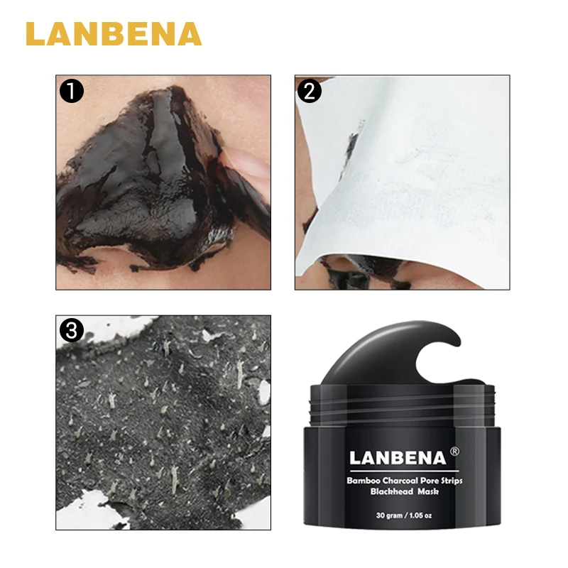 Купить 3 получить 1 подарок LANBENA для удаления угрей нос отшелушивающая маска