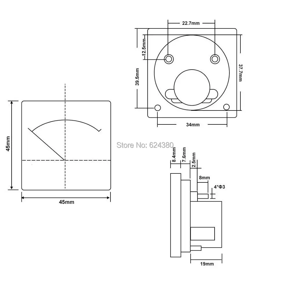 91C4-A DC 0-30mA 20mA 50mA 100mA 200mA 300mA 500mA аналоговый ток Панель метр DC 30mA Амперметр для тестирования цепи Амперметр тестер