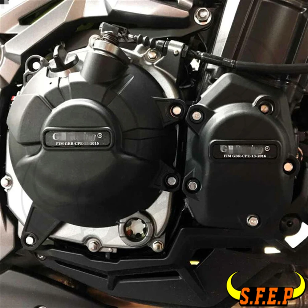 Защитный чехол для двигателя мотоцикла GB Racing черный Kawasaki Z900 2017 2018 2019 2020|Крышка