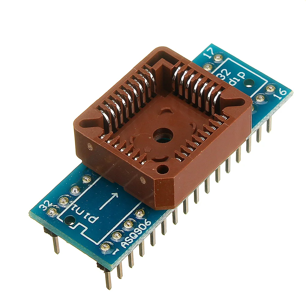 LEORY 1 шт. PLCC32 к DIP32 программатор IC адаптер розетки цепи для Arduino оптом|Печатные