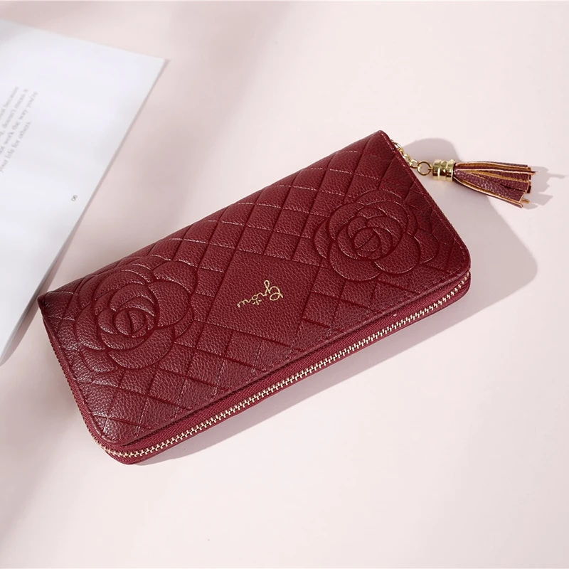 

Women's Hand Take Wallet Female Long Multi-Function Bag Korean Student Wallet Fashion Pattern Zipper Phone Bag