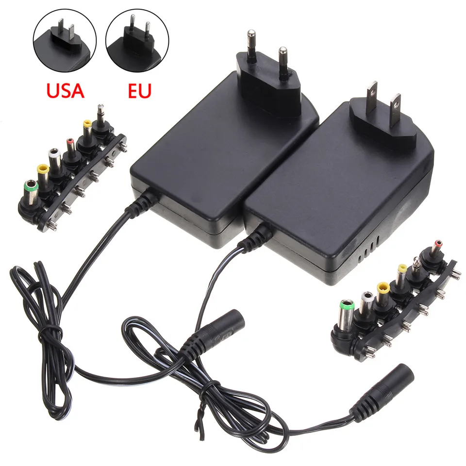 Multi Voltage 3v 4.5v 5v 6v 9v 12v Power Supply Adapter Converter Cable