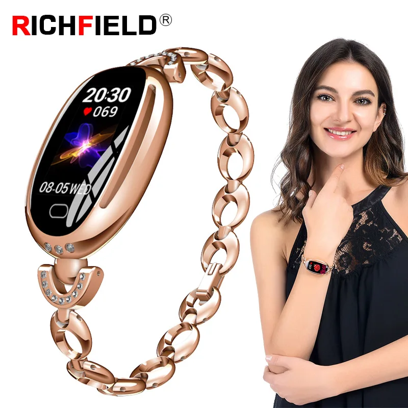 E68 Smart Bracelet Blood Pressure Sleep Monitor Watch Phone Smart Band Fitness Tracker Female Health Wristband Smartwatch Women