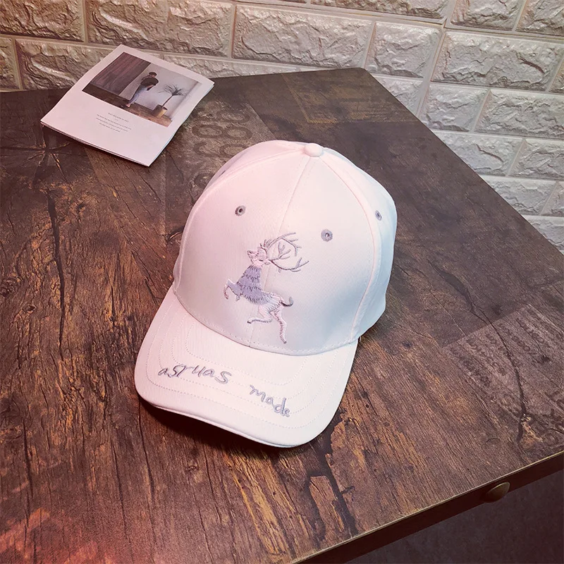 Coreano primavera nueva moda Casual Snapback hombres cabeza de ciervo de algodón bordado gorras de béisbol Hip Hop Beisbols Gorra Cappellis sombreros