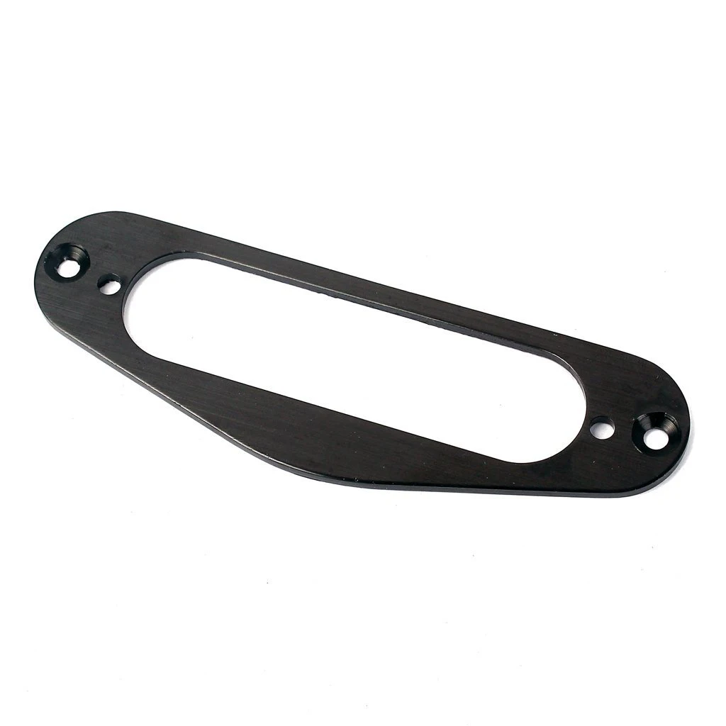 

Single Coil Neck Pickup Surround Mounting Ring with Screws for Telecaster Tele Style Electric Guitar Metal - Black