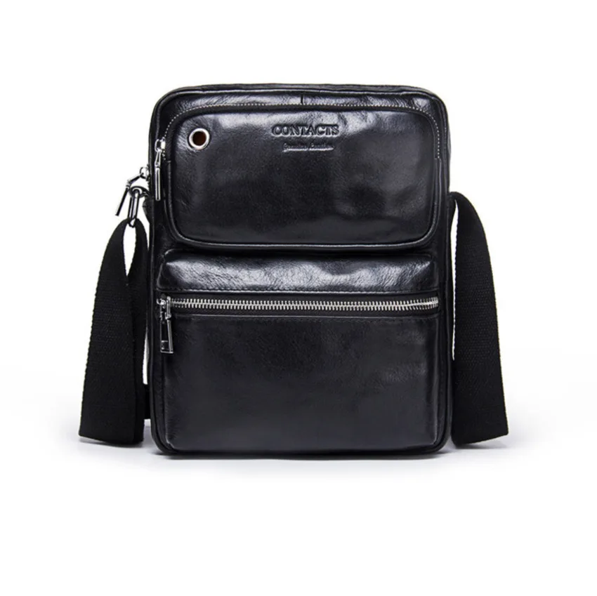 

2019 New Men Crossbody Bags Shoulder Bag For Men's 100% Genuine Cowhide Leather Messenger Bag Male Business Briefcase Handbag