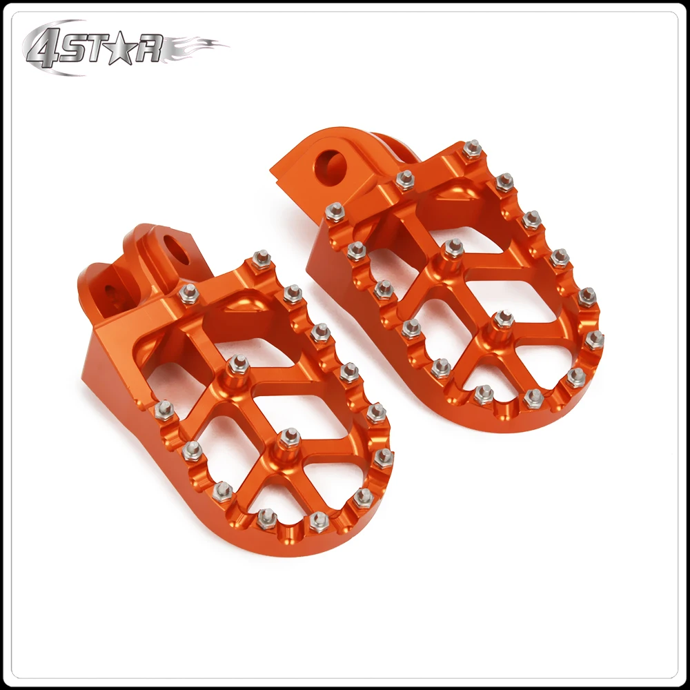 Мотоциклетные Педали CNC Footpeg педали для KTM SX SXF EXC EXCF XC XCF XCW XCFW 65 85 125 150 250 300 350 450 530 TC FC