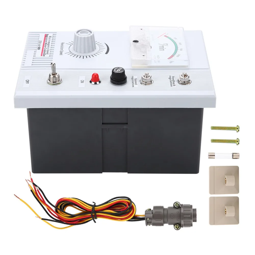 

Hot JD1A-90 AC Motor Speed Controller 45-90kW DC 90V 8A Motor Speed Pinpoint Regulator 440-1320RPM Controller IP55 Dustproof