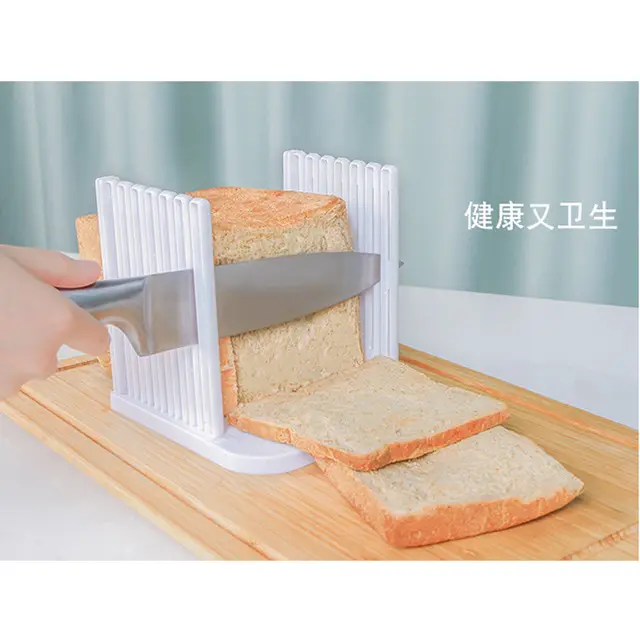 Plastic Adjustable Bread Slicer Toast Loaf Sandwich Cutter Mold Kitchen Gadget - Image 3