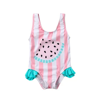 

Cute Kids Bathing Suits Girls One Piece Watermelon Print 2019 children swimwear girls infant swimsuit girl child Summer bikini