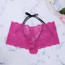 Цветочные кружевные трусики с ремешками, неженкие трусики, мужчины бикини трусы, мужские стринги, бандаж, Эротическое нижнее белье до бедер, шорты для геев