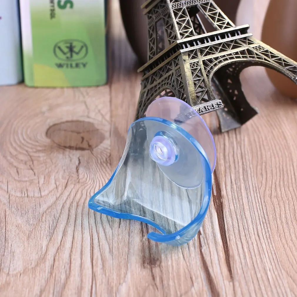 

1Pcs Clear Plastic Super Suction Cup Razor Rack Hair Removal Wall-mounted Bathroom Razor Holder Suction Cup Shaver