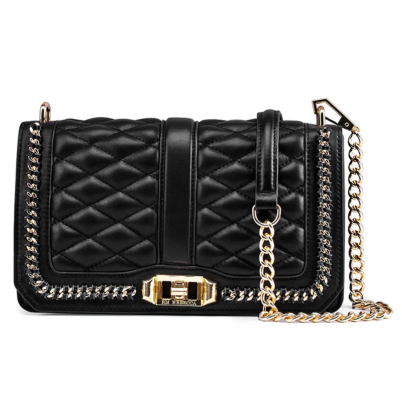 

TOPEST Small Real Genuine Leather Woman Package New Pattern Fashion Single Shoulder Chain Layer Cowhide Woman Package