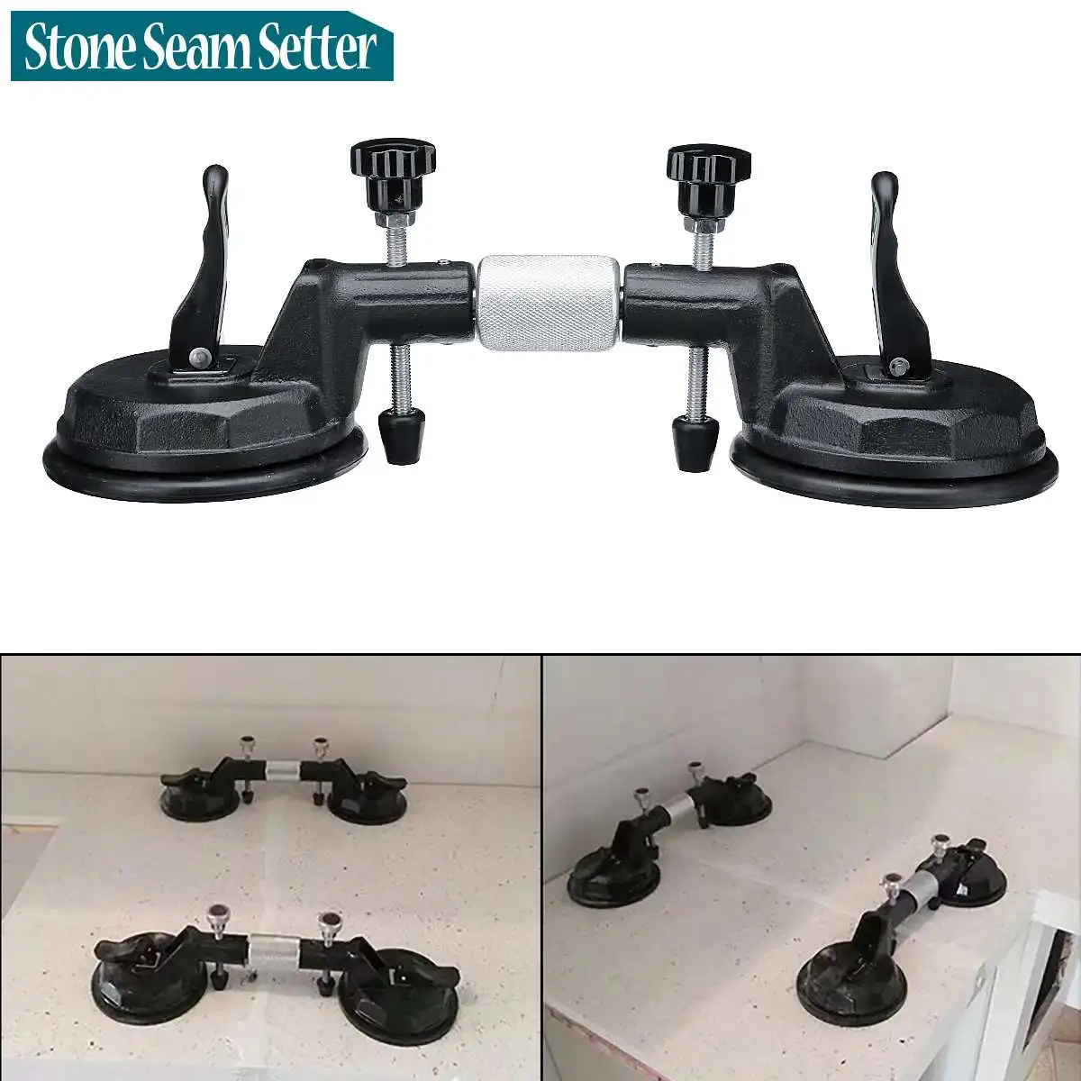 

2 Pcs Stone Seam Setter Hand Installation Seaming Tool For Seam Joining & Leveling Glass/Stone slabs/Countertop/Tiles