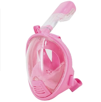 

Children'S Diving Mask Children'S Anti-Fog Full Face Snorkeling Mask Diving Snorkel Silicone Full Dry Mirror Swimming Goggles