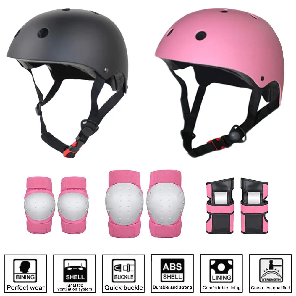 

Children Adults Protective Equipment Skateboard BMX Scooter Riding Protective Mat Knee Pads Elbow Pads Wrist Pads Helmet