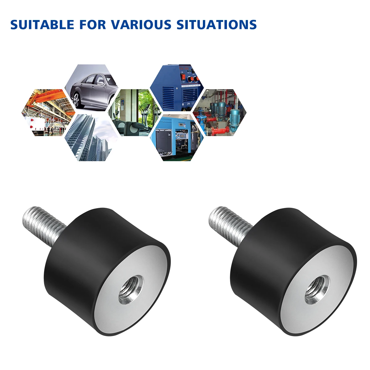 

4PCS Rubber Mounts Anti Vibration Silent Block Tool for Car Boat Bobbins Tool Accessories