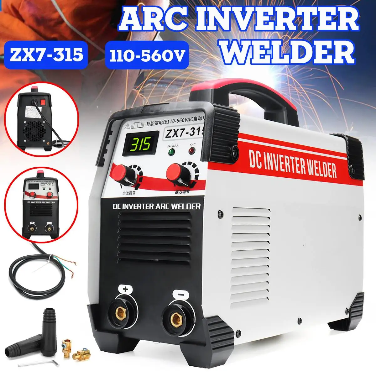 

ZX7-315 Arc Welding Machine Flagship Wide Voltage Standard Household Small Copper Full Welding Machine DC 110V-560V