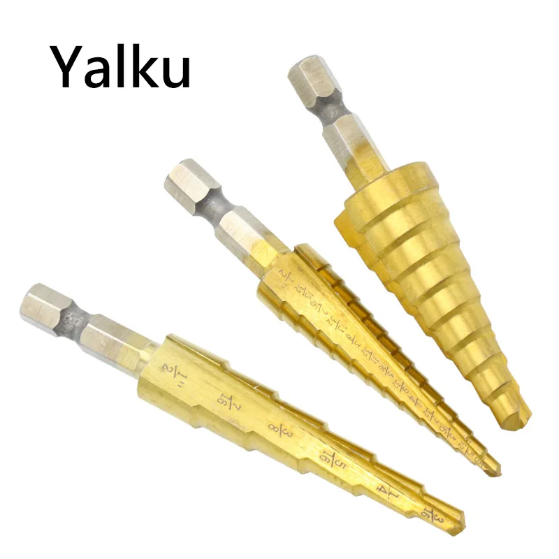 

Mini Drill Bit Set HSS Titanium Coated Step Drill Bits Power Tools Carbide Inch Drill Bits 3pcs Metal Metalworking Tool HSS New