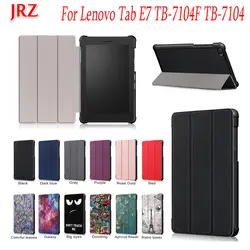 JRZ 7,0 ''для lenovo Tab E7 TB-7104F TB-7104 защитный чехол кожаный чехол кожи Tri-fold Смарт откидная крышка противоударный Tablet Shell