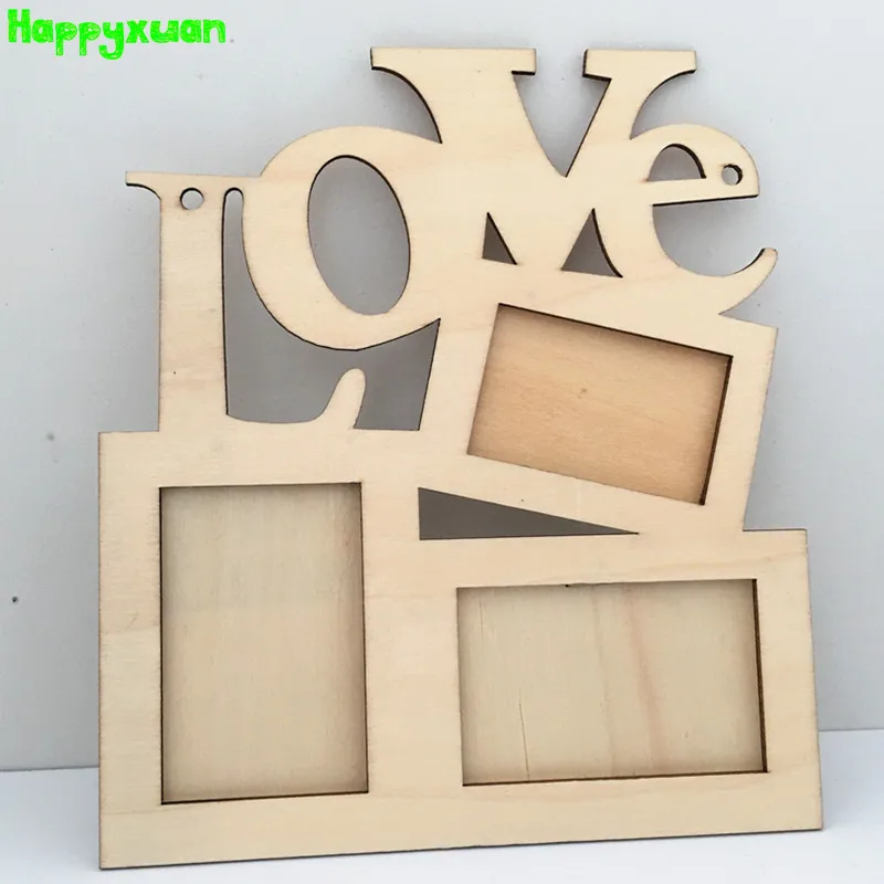 Happyxuan 3 шт. Детские креативные поделки и искусство ручной работы деревянные рамки