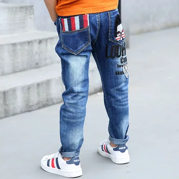 Spring Boys Jeans For Kids Pants Fashion Children Clothing Formal Hole Denim Pants Kids Trousers Boys Blue Pants 2019 4