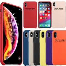 

Have LOGO Original New Model Silicone Case Phone For iPhone New Cover For iPhone XS Max New Phone Back Cover with Retail Box