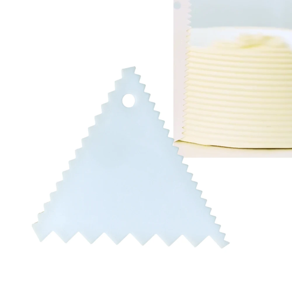 Plastic Cake Edges Scraper Cream Icing Smoother DIY Cakes Decorating
