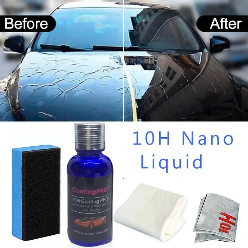 

1Pcs 30ML 10H PRO Antioxidant Nano Crystal Hardness High Gloss Car Coating Kit Anti-scratch Polish Paint Sealant