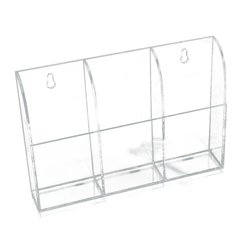 

CSS TV Air Conditioner Remote Control Holder Case Acrylic Wall Mount Storage Box(3 case)
