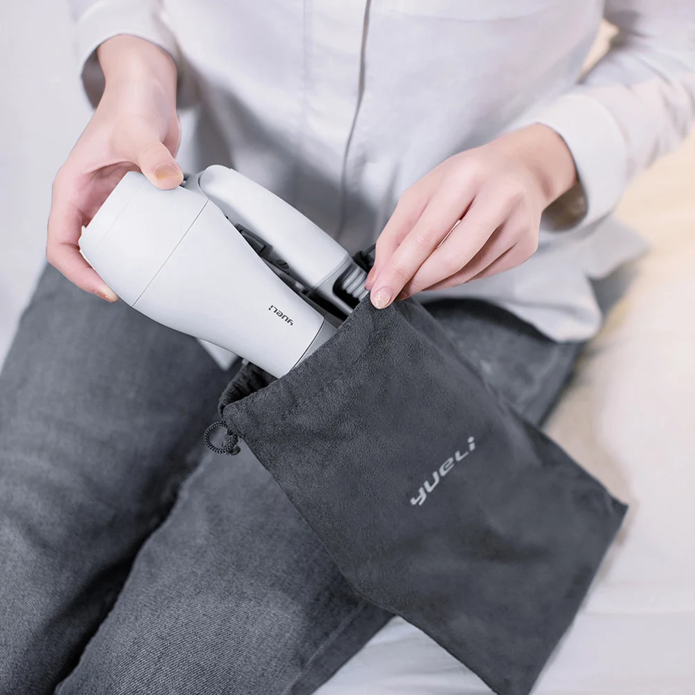 Складной фен для волос Xiaomi Yueli портативный дорожный распылитель 1200 Вт