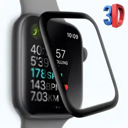 3D изогнутый край Полное покрытие Защитная пленка защита для Apple Watch Series 4 40 мм 44 мм iwatch 4 закаленное стекло Защита экрана