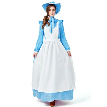 

Women Colonial Victorian Fancy Dress Period Gowns Theatre Clothing Halloween Cosplay Costume