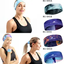 Новейшая популярная женская широкая спортивная повязка головная для йоги эластичная повязка для головы эластичная повязка для волос богемные тюрбаны