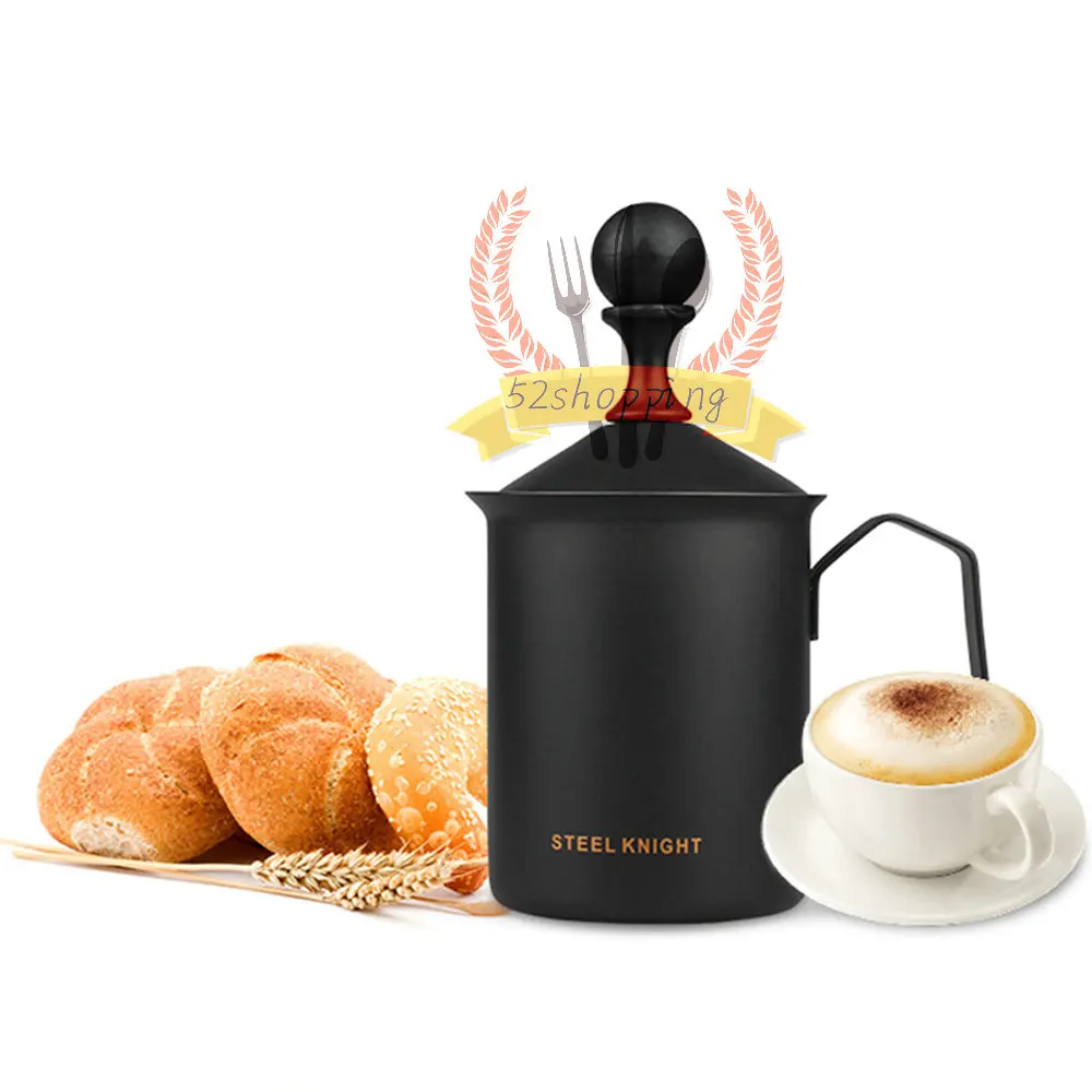 

Manual Control Stainless Steel Milk Bubble Device Double-Layer Manual Control Milk Shaker Wear-Resistant Milk Frothers