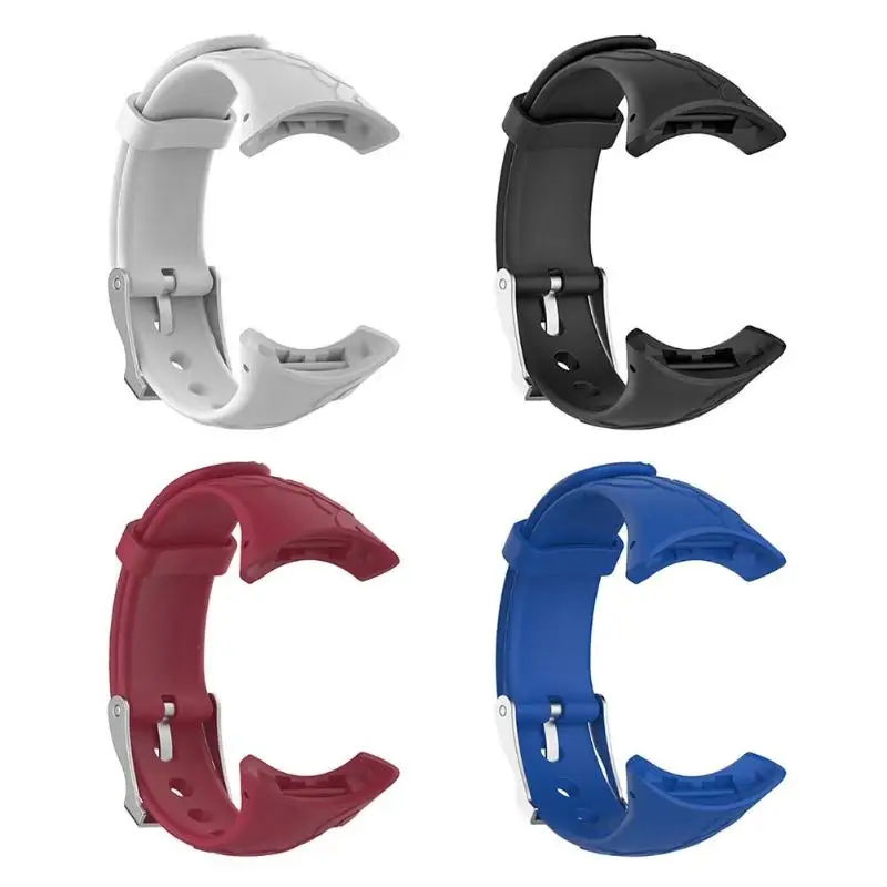 

Soft Silicone Smart Watch Strap Wristband Sports Wrist Strap Replacement Watchband for SUUNTO M1 M2 Series Watches 15mm