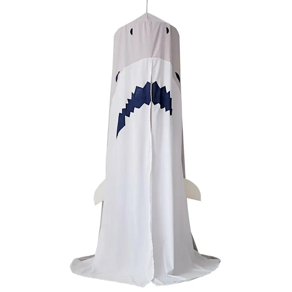 

Kids Tent Nordic Style Shark Shape Children Tent Baby Bed Curtain Indoor Home Game Room Play House Decorative Cool Props Teepee