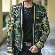 Осенне-зимний мужской костюм, тяжелый гвоздь, жемчуг, для досуга, маленький костюм, куртка, Блейзер, Hombre, куртка певца, для мужчин, DJ Host, Мужской Блейзер, куртка